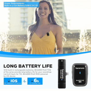 میکروفون بی سیم سارامونیک Saramonic Blink500 ProX-Q3 Microphone for iPhone