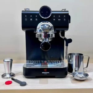 اسپرسوساز مباشی مشکی مدل ECM2108 با 24ماه گارانتی گلدن ای تی سرویس (ضمانت اصالت کالا) + 12 ماه بیمه شرکتی
