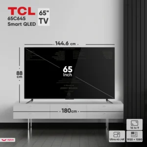 تلویزیون تی سی ال C645 سایز ۶۵ اینچ QLED Ultra HD 4K