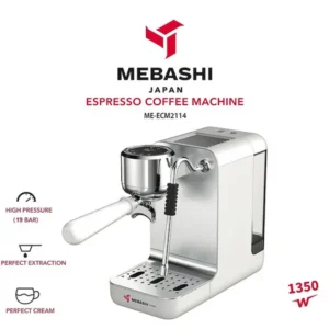 اسپرسوساز مباشی استیل مدل ECM2114گارانتی 24 ماهه طلایی امیتیس سرویس (ضمانت اصالت کالا) + 12 ماه بیمه شرکتی