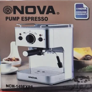 اسپرسو ساز نوا مدل NCM-149 گارانتی 24 ماهه طلایی امیتیس سرویس (ضمانت اصالت کالا) + 12 ماه بیمه شرکتی